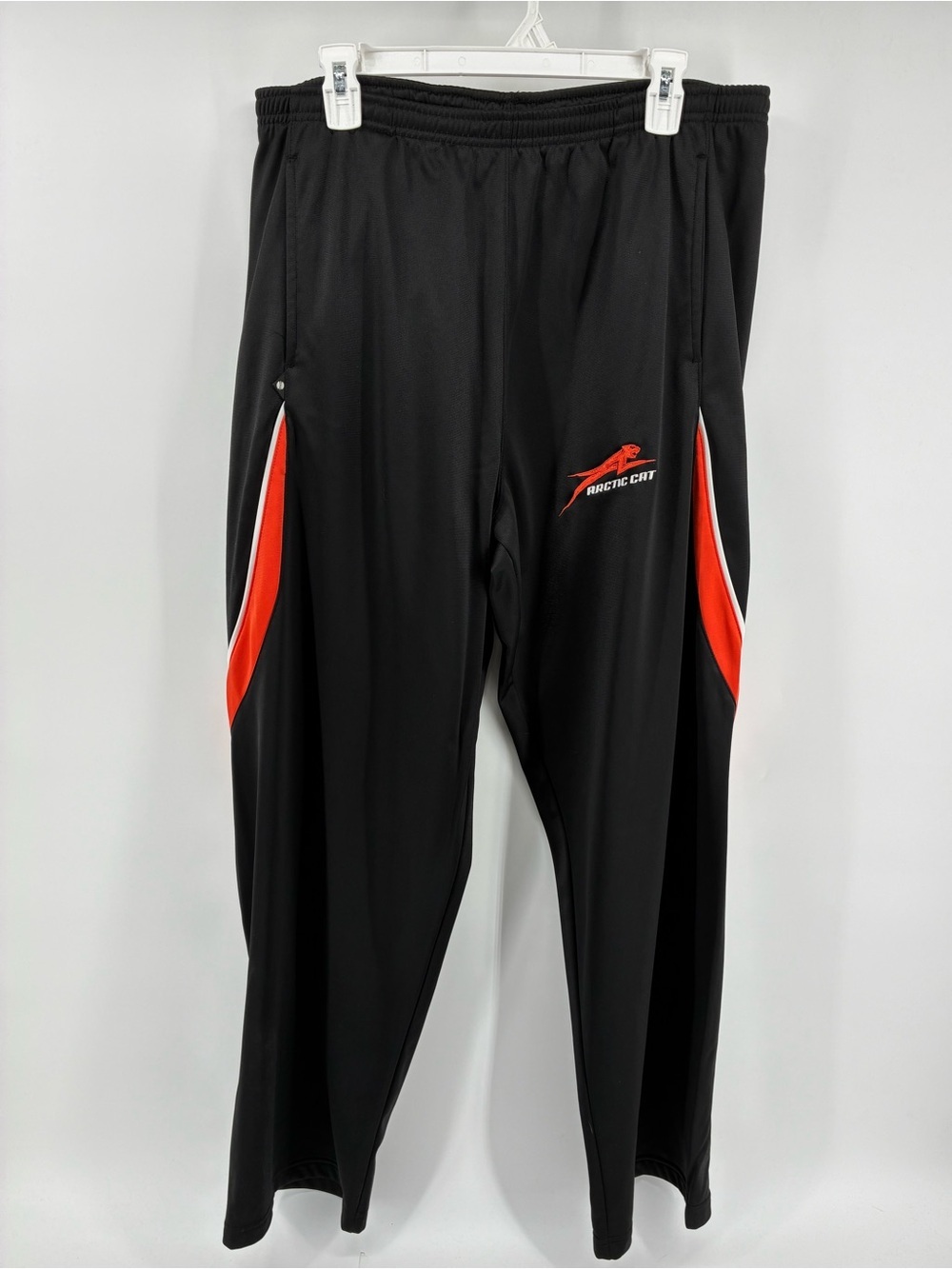 Holloway Black Athletic Pants with Orange Logo